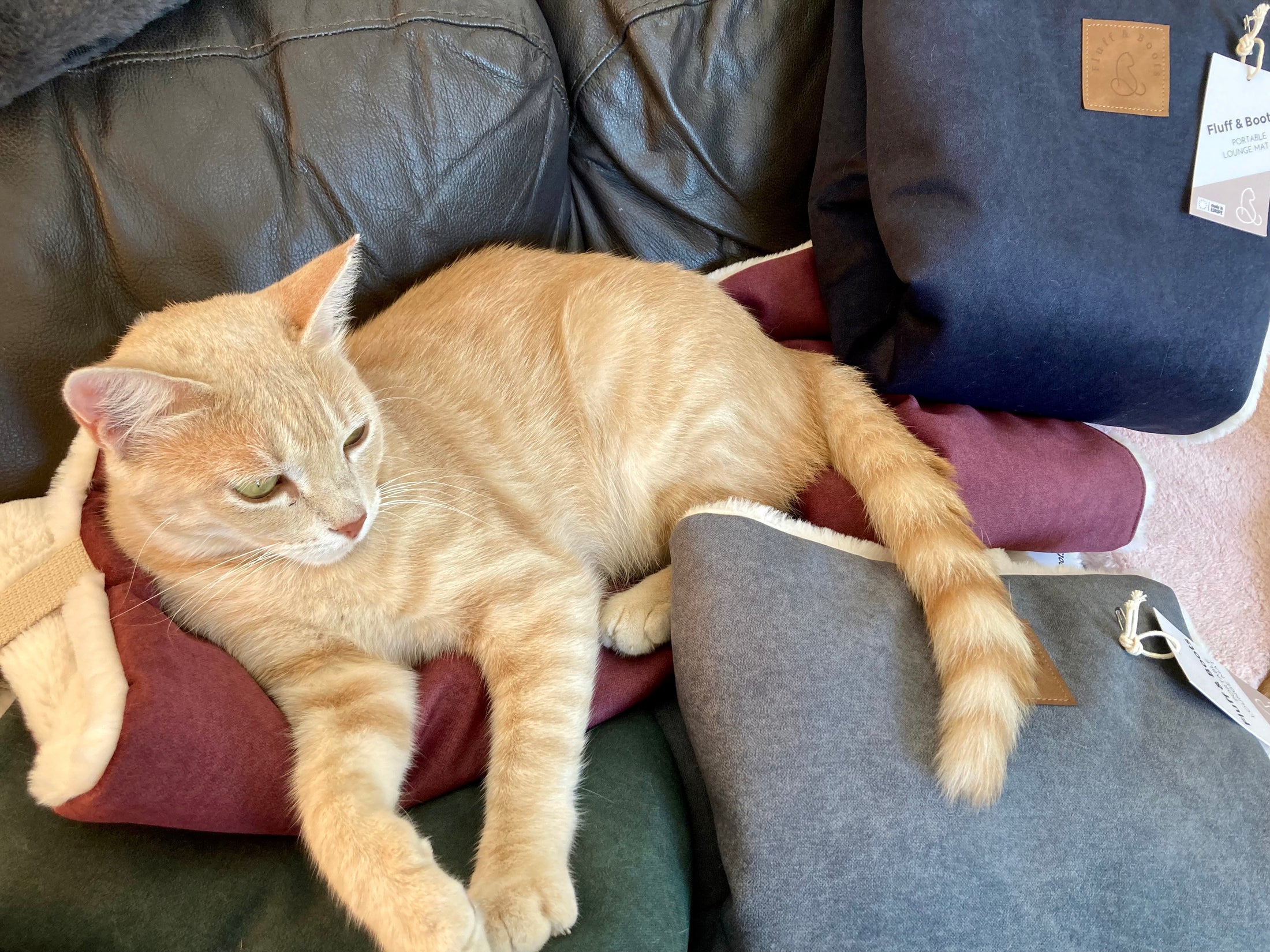 Portable Lounge Mat Fluff and Boots